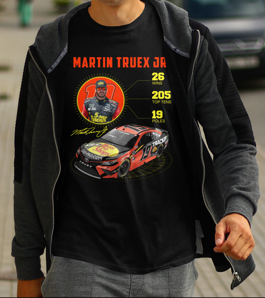Martin Truex Jr. 26 Wins 205 Top Tens 19 Poles Nascar Racing T-Shirt