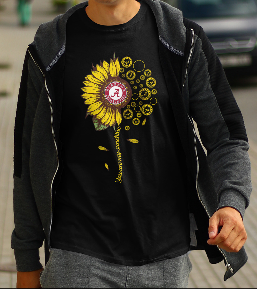 Alabama Crimson Tide Sunflower You Are My Sunshine T-Shirt