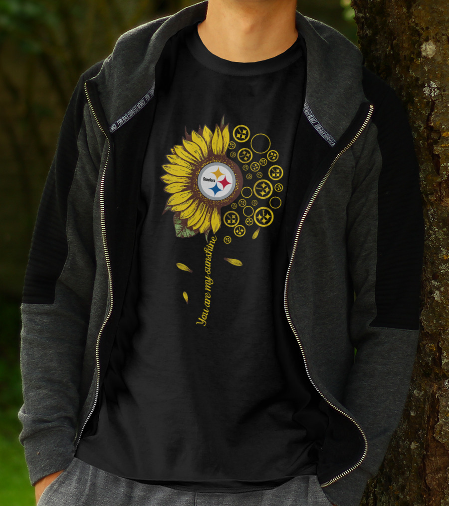 You Are My Sunshine Steelers Sunflower Nfl T-Shirt