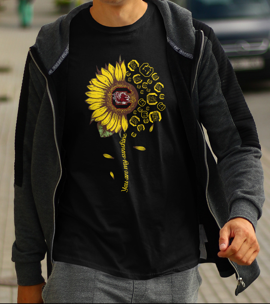 Ncaa Scg Sunflower You Are My Sunshine South Carolina Gamecocks T-Shirt