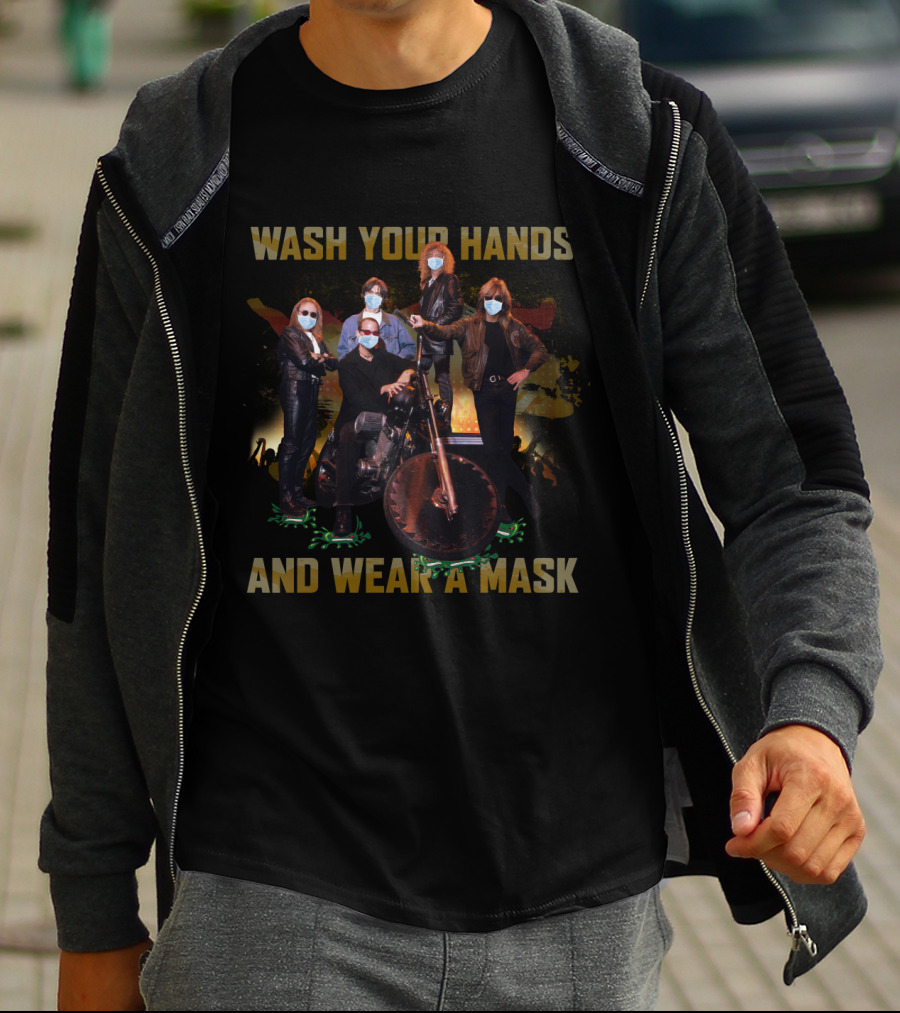Judas Priest Wash Your Hands And Wear A Mask T-Shirt
