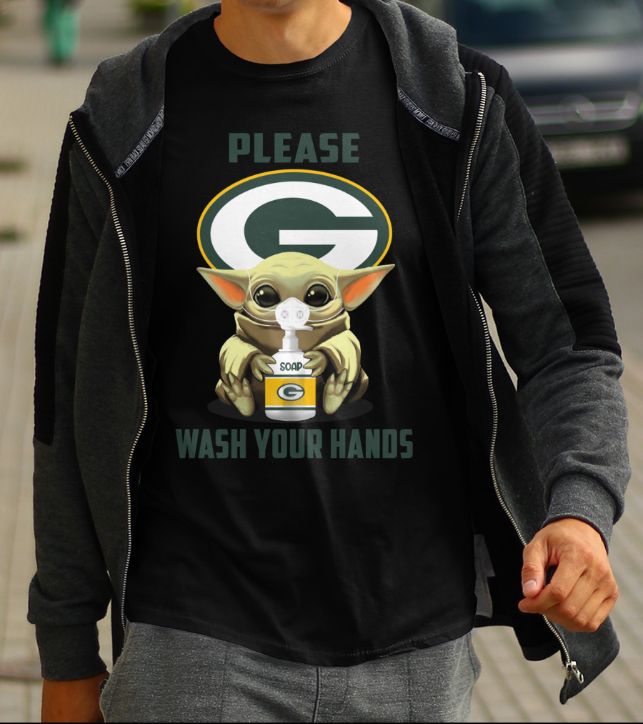 Green Bay Packers Soap Please Wash Your Hands T-Shirt