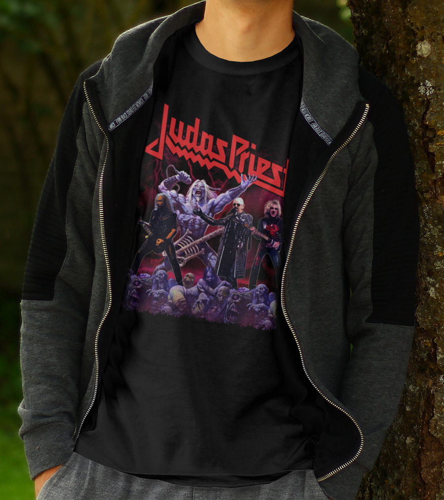 Judas Priest Band Members And Monsters T-Shirt