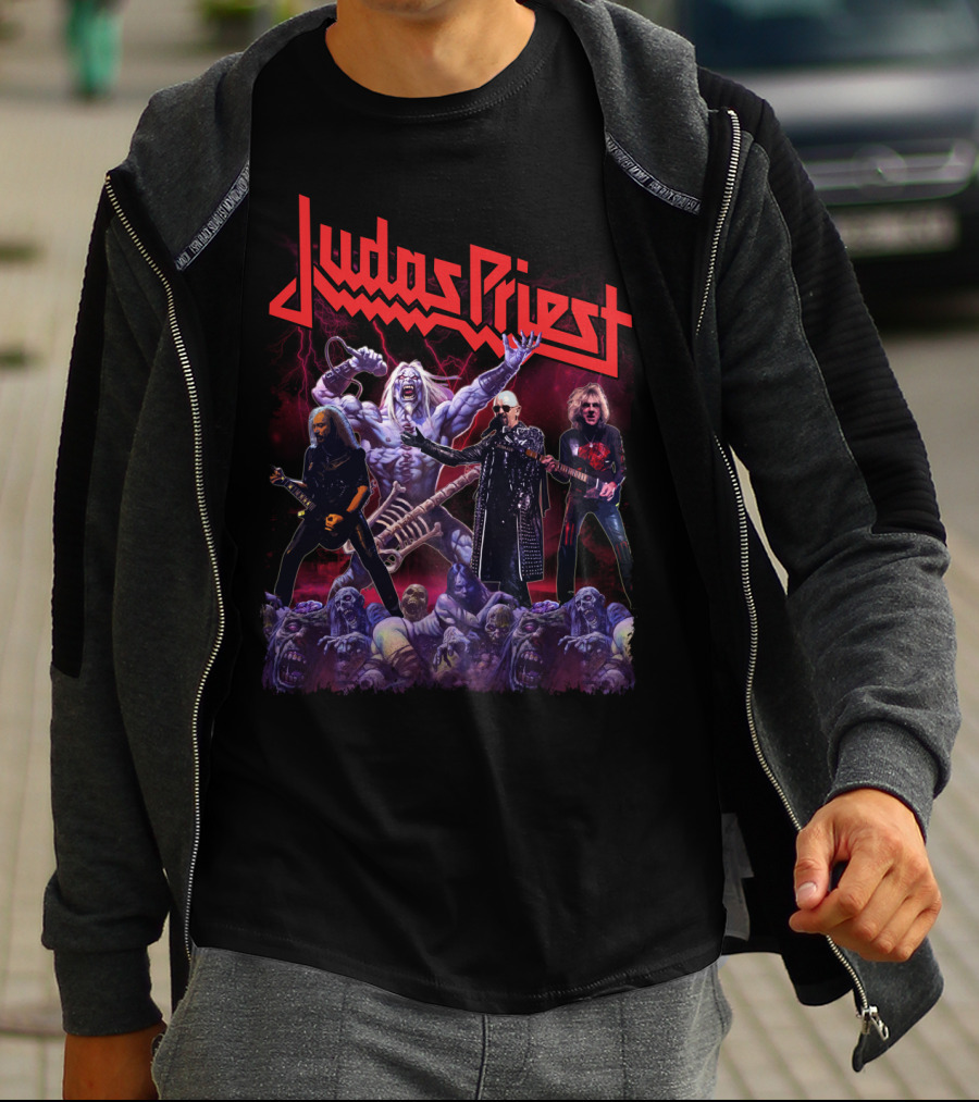 Judas Priest Band Members And Monsters T-Shirt