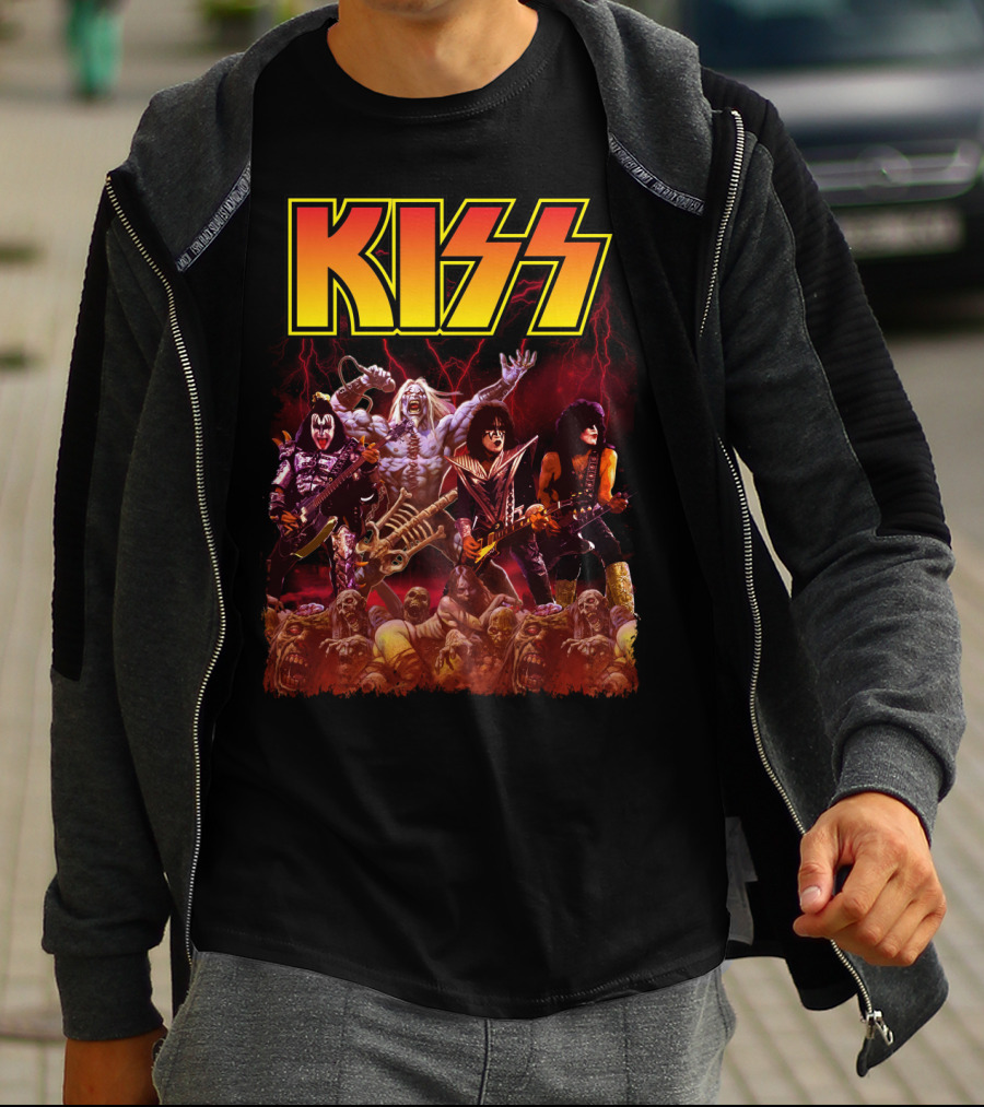Kiss Band Metal Apocalyptic Monster Rock Warriors T-Shirt