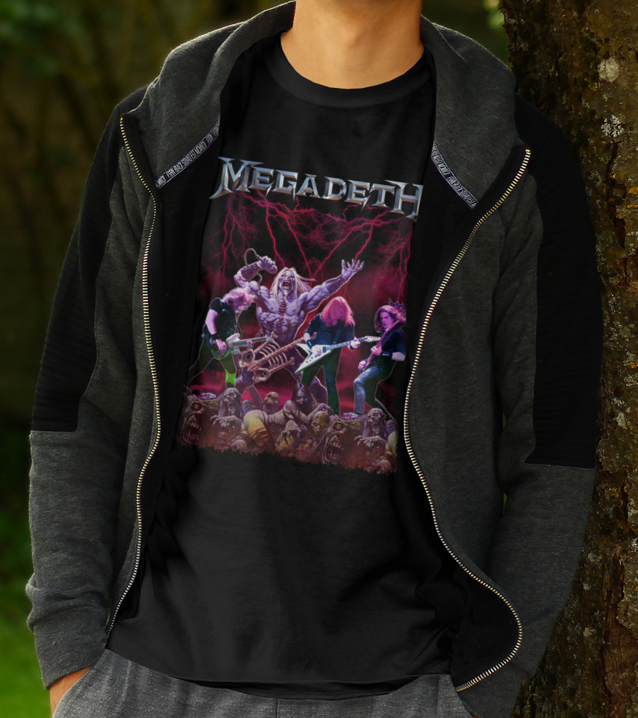 Megadeth Zombie Apocalypse Heavy Metal Concert T-Shirt