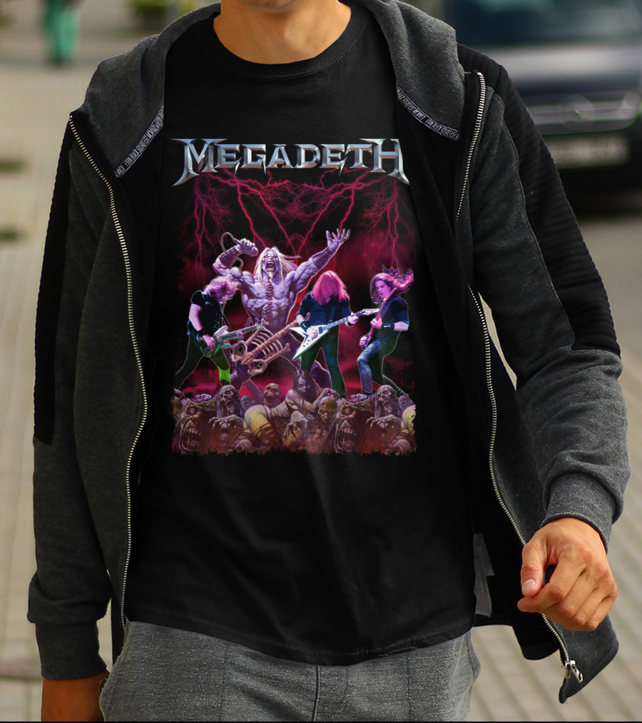 Megadeth Zombie Apocalypse Heavy Metal Concert T-Shirt