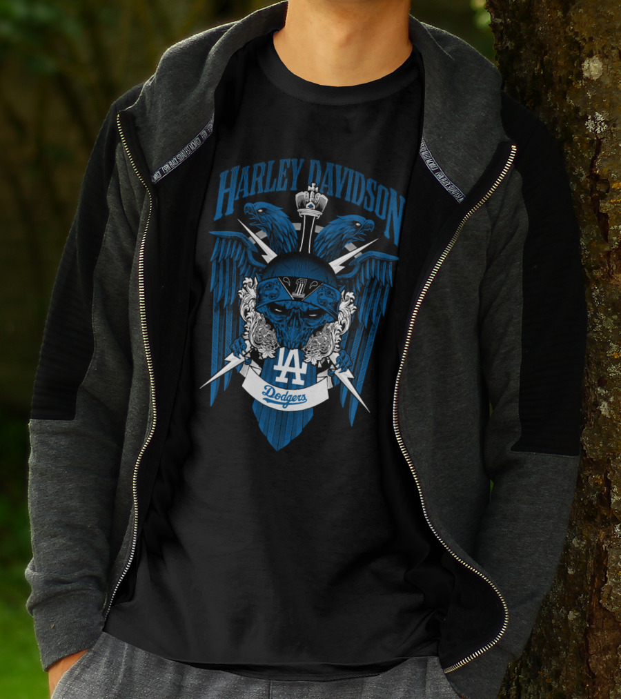 Harley Davidson 131 Mlb Los Angeles Dodgers T-Shirt