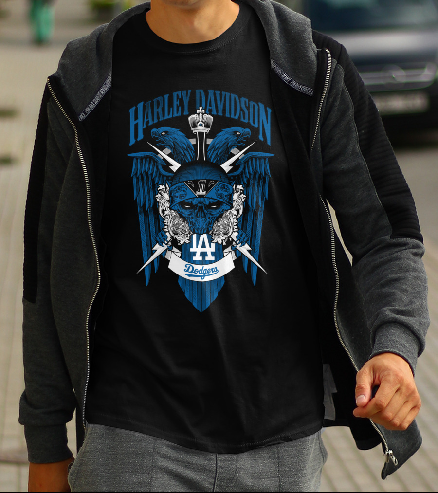 Harley Davidson 131 Mlb Los Angeles Dodgers T-Shirt