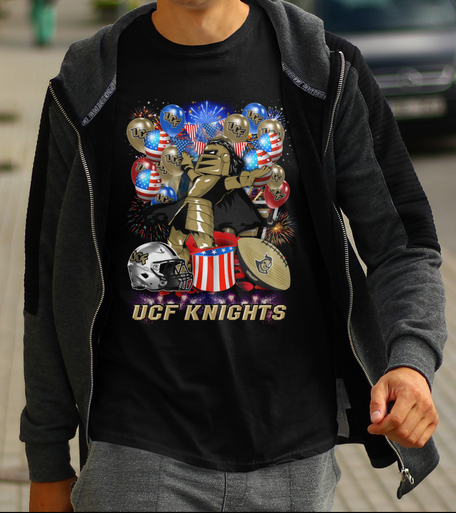 Ucf Knights Ncaa2 137 Fireworks Celebration T-Shirt