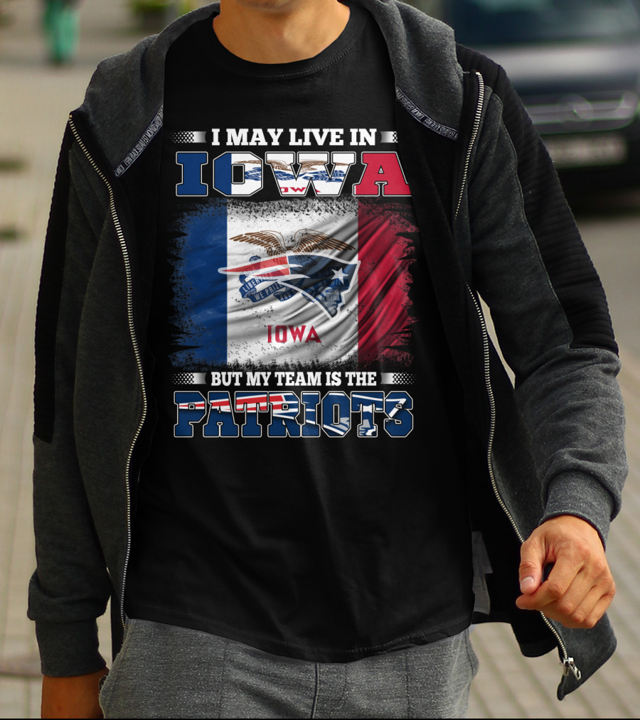 Iowa Residents Supporting The New England Patriots Flag T-Shirt