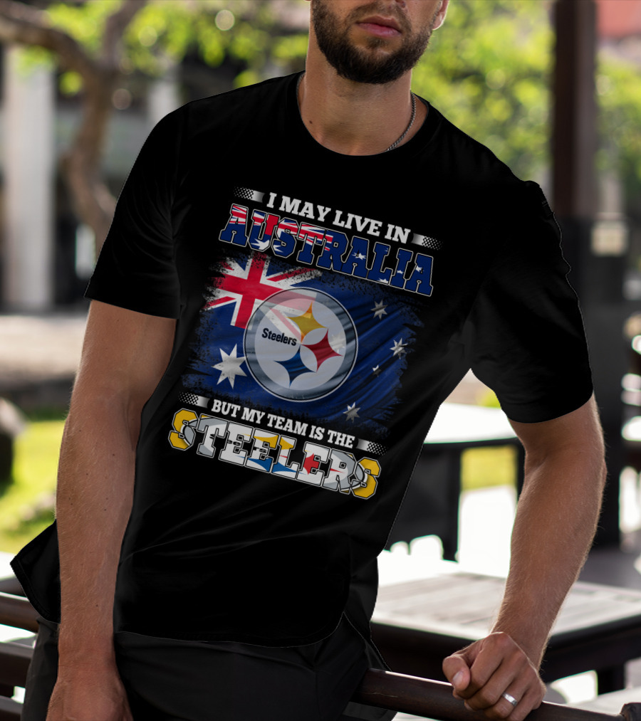 Australia Pride With Steelers Loyalty Fusion T-Shirt