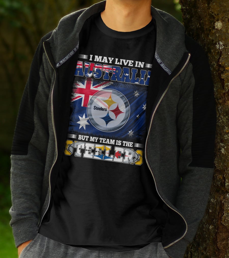 Australia Pride With Steelers Loyalty Fusion T-Shirt