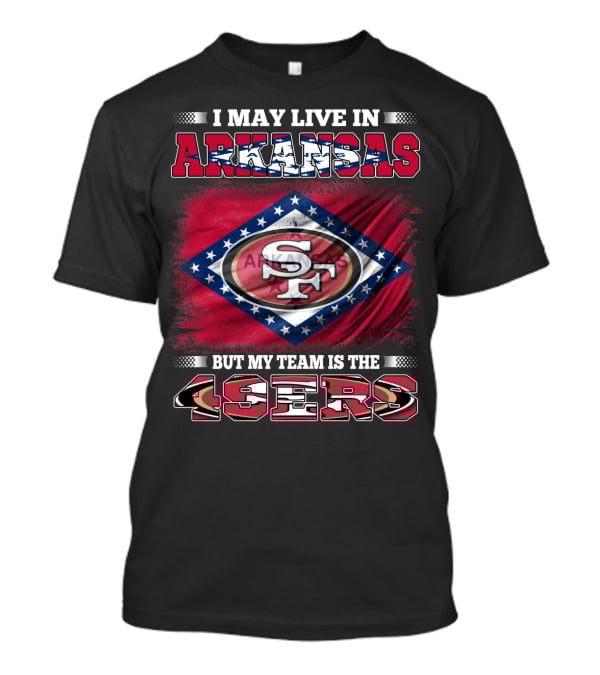 Arkansas Pride With San Francisco 49ers Team Allegiance T-Shirt