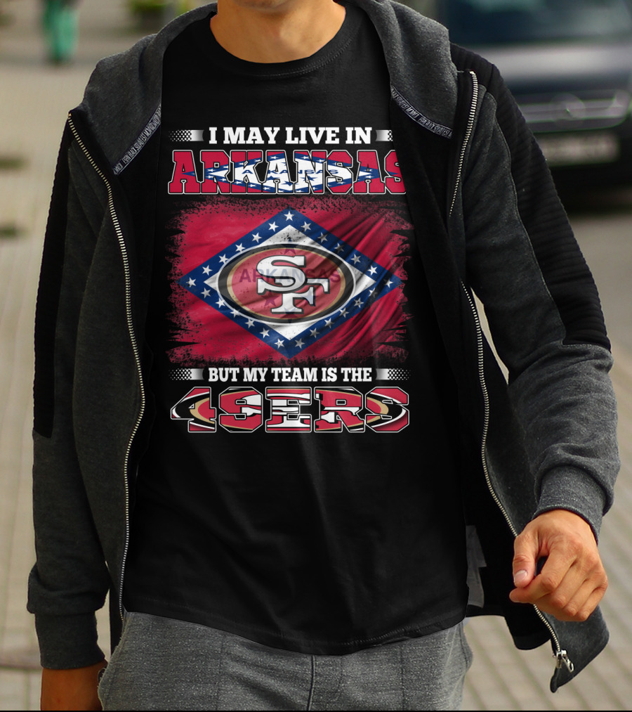 Arkansas Pride With San Francisco 49ers Team Allegiance T-Shirt
