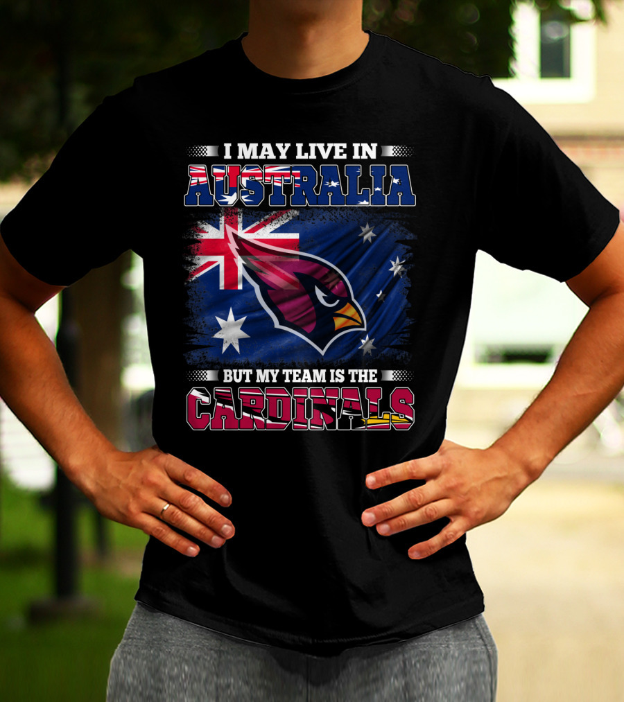 Australia Flag Cardinals Fan Team Loyalty T-Shirt
