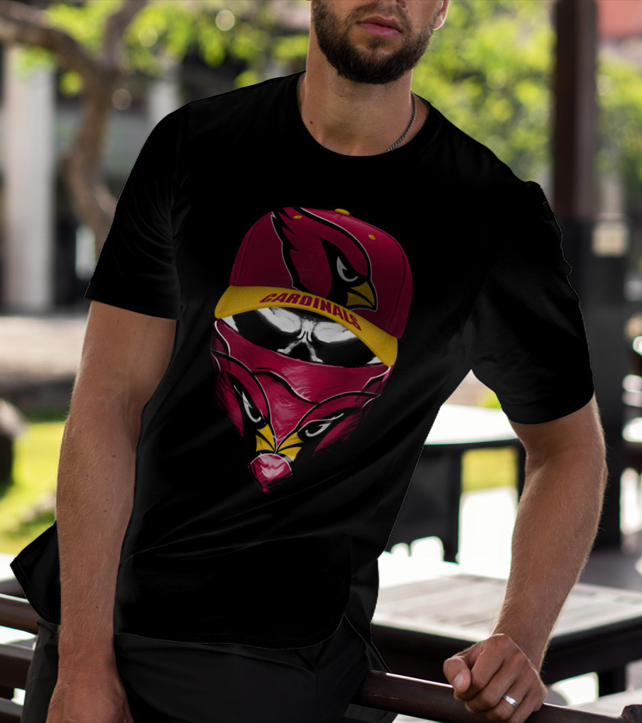 Arizona Cardinals Cap And Bandana Combo With Cardinal T-Shirt