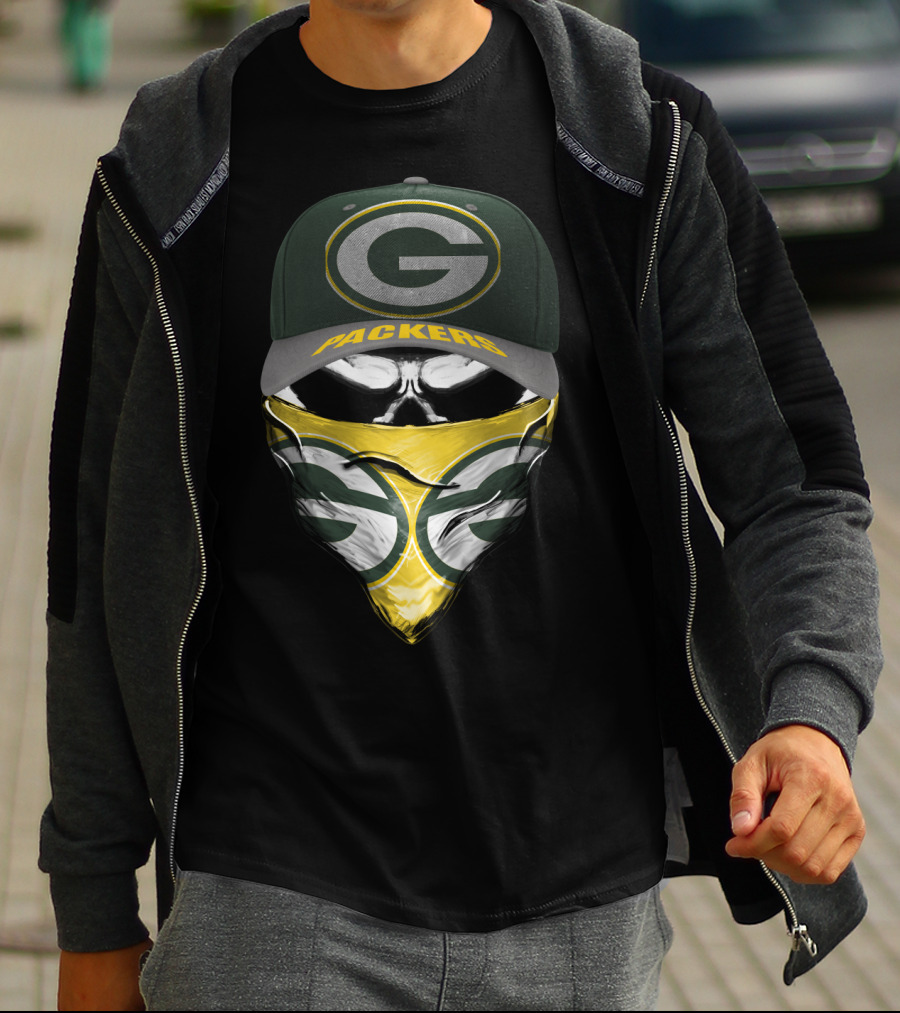 Green Bay Packers G Logo Cap And Bandana Combo T-Shirt