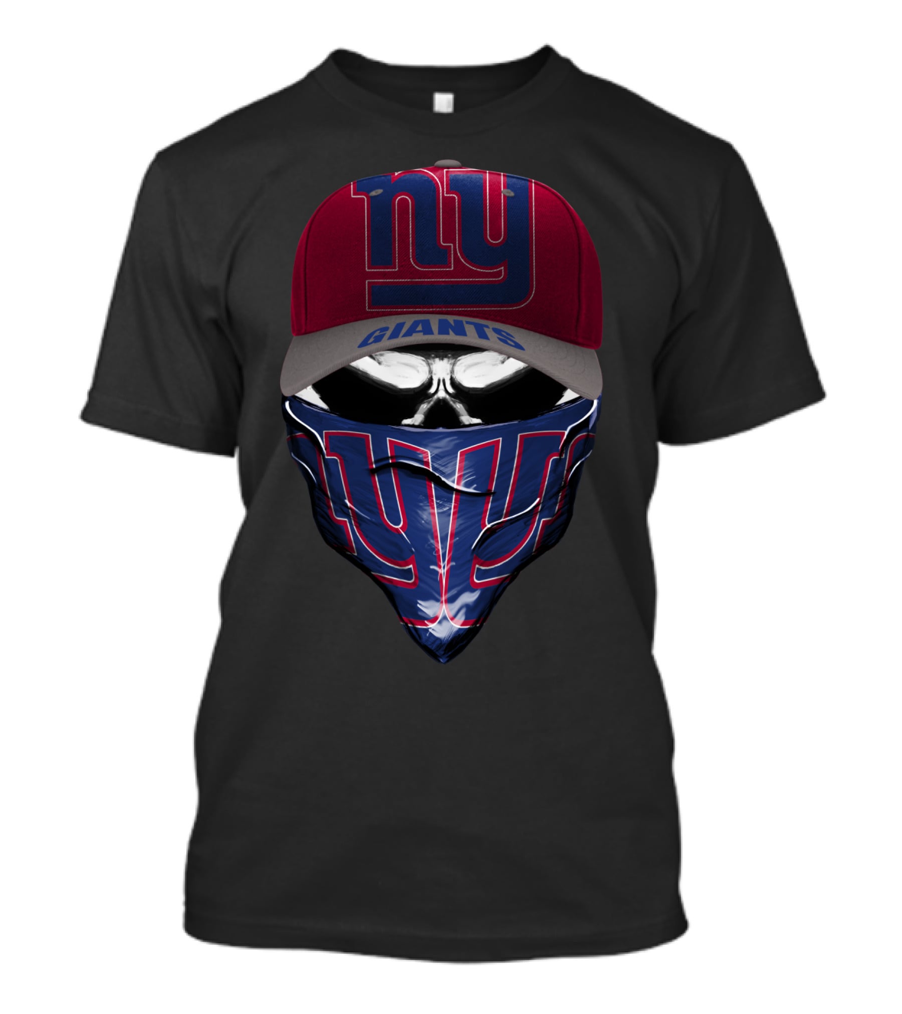 NEWYORK GIANTS NY Logo Cap And Bandana Combo T-Shirt