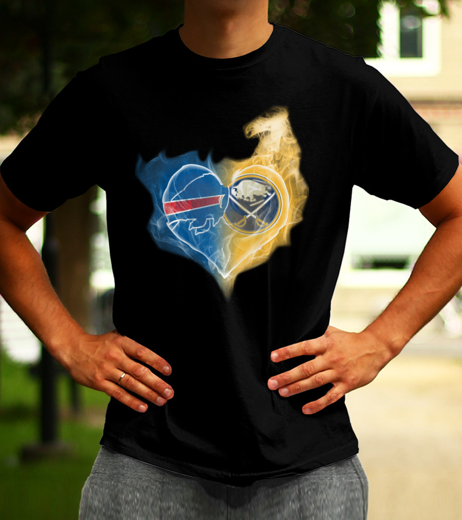 Buffalo Bills Sabres Heart T-Shirt