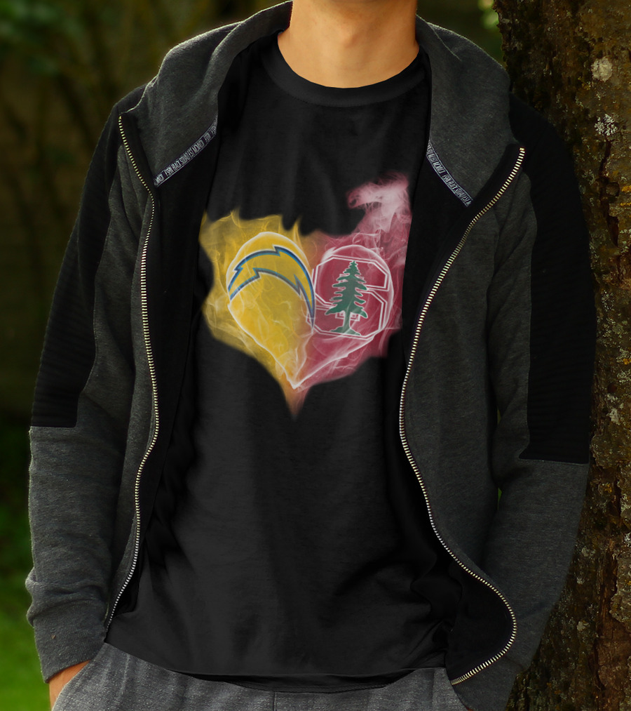 Chargers Heart Stanford Cardinal T-Shirt