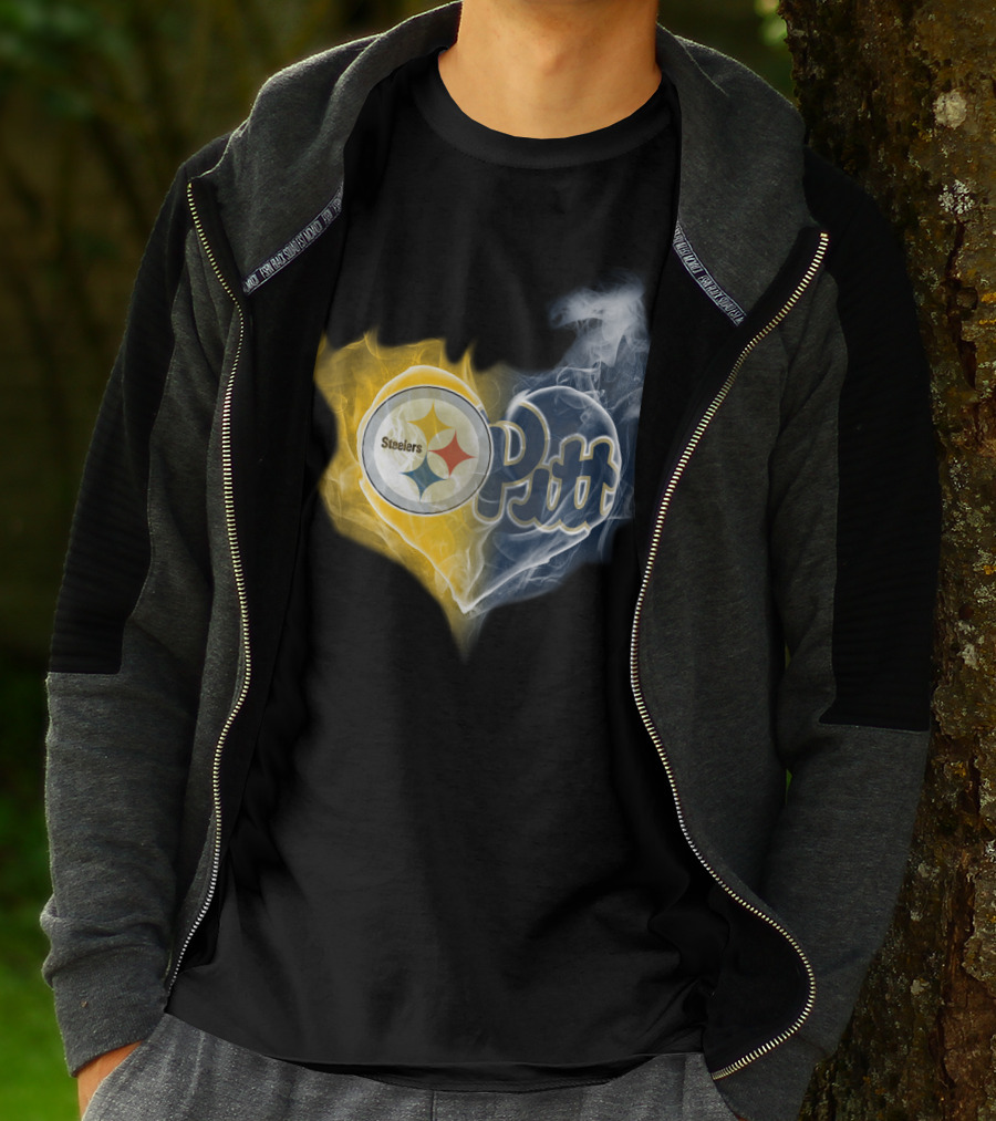 Steelers Pitt Heart Blend T-Shirt