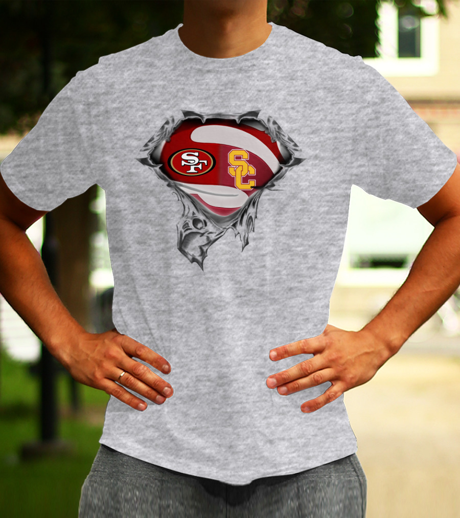 San Francisco 49ers Usc Trojans Crossover T-Shirt