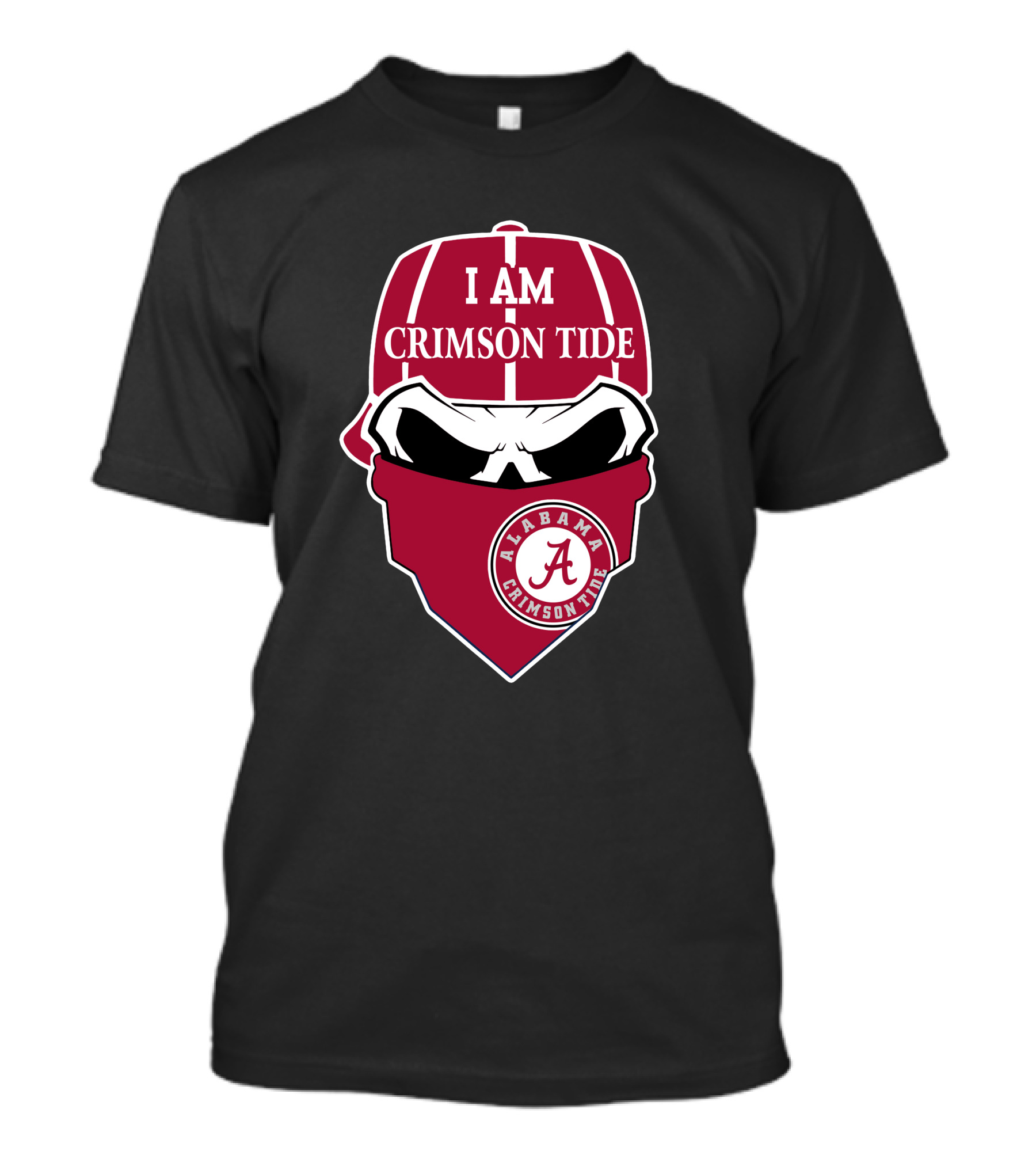 I Am Crimson Tide Alabama Crimson Tide Skull T-Shirt