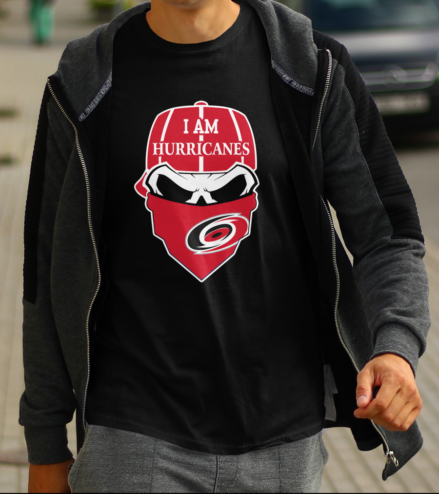 Carolina Hurricanes Skull Mask I Am Hurricanes T-Shirt