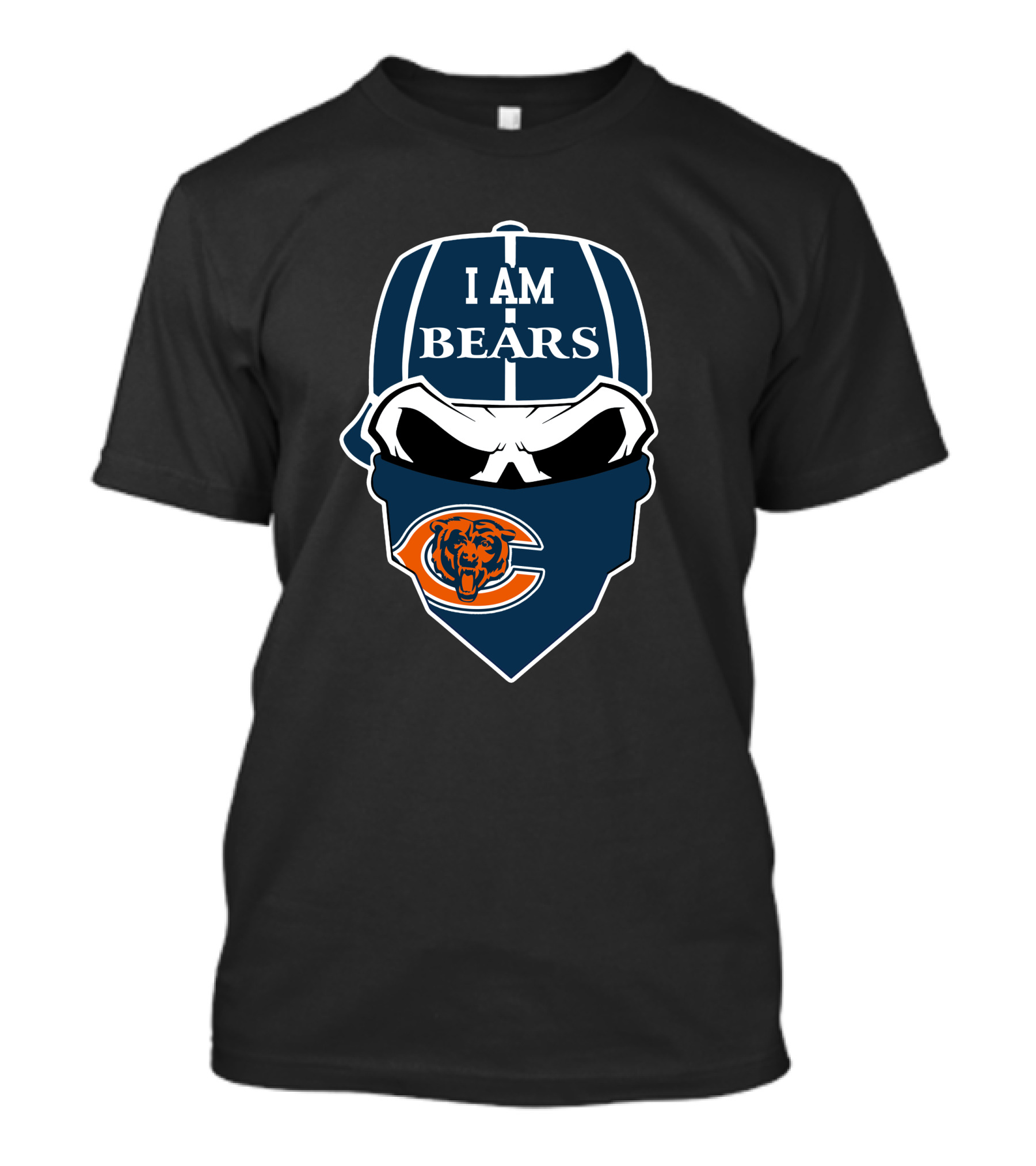 I Am Bears Chicago Bears Skull T-Shirt
