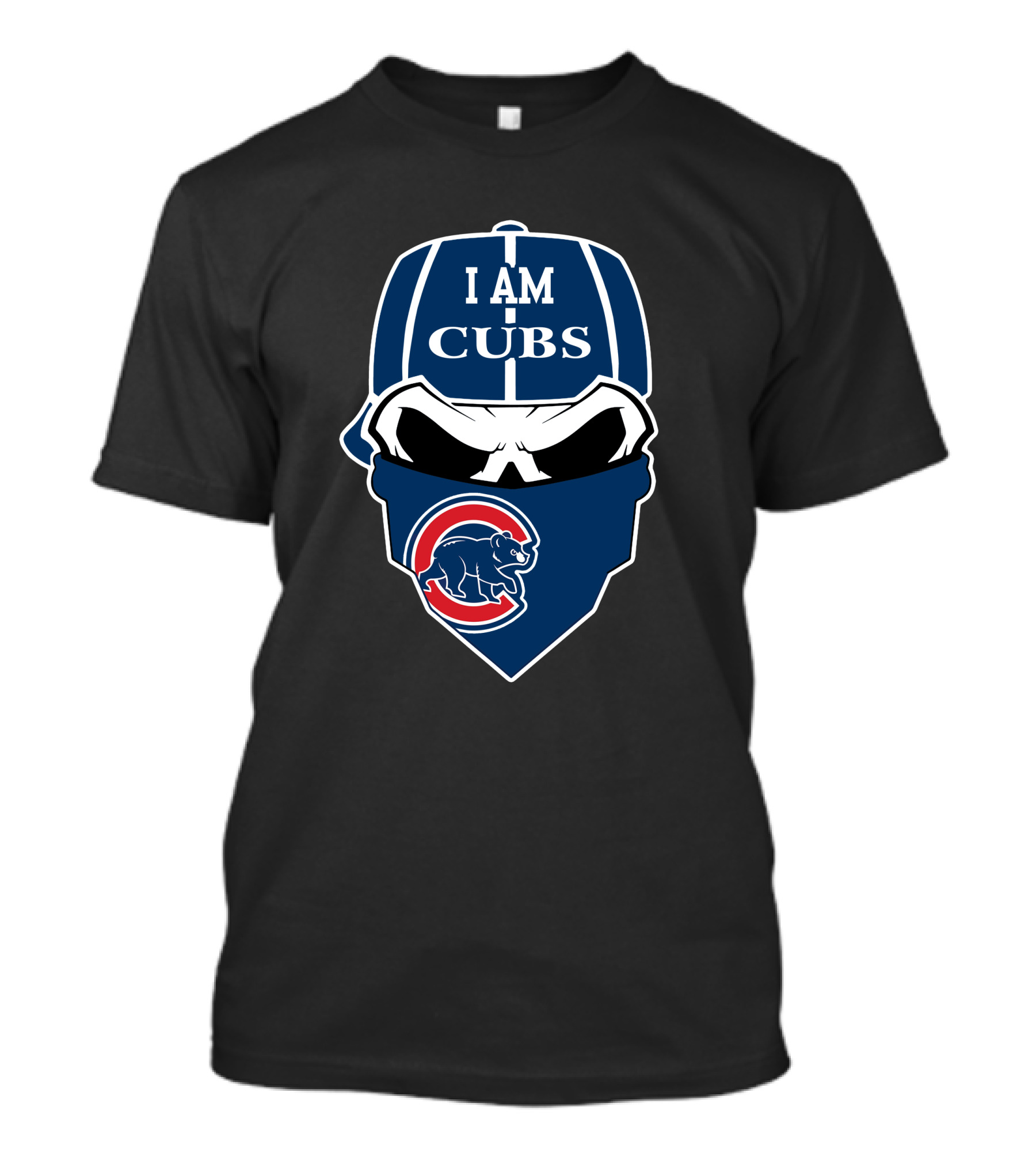 I Am Cubs Skull Chicago Cubs T-Shirt