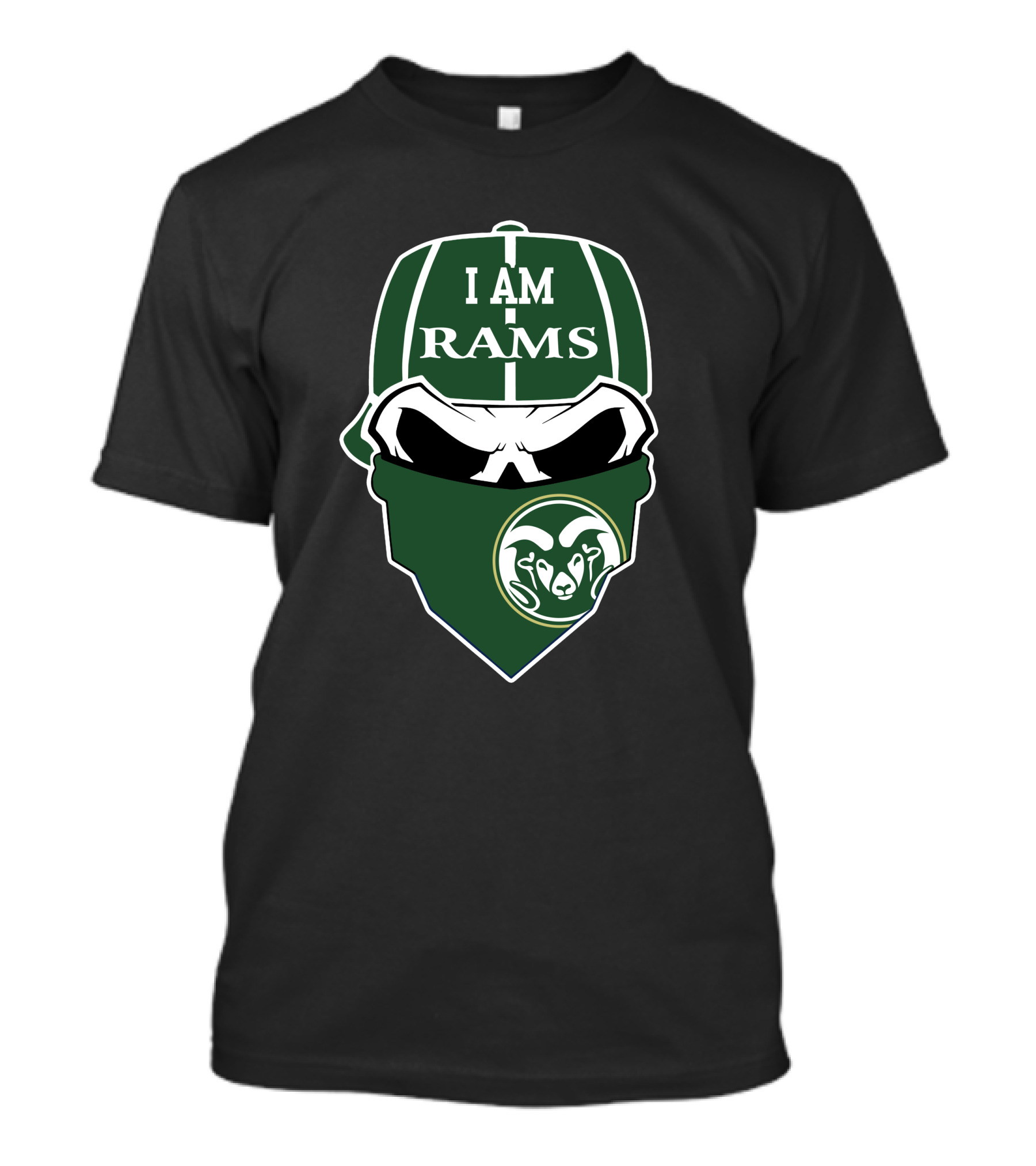 I Am Rams Colorado State Rams Skull T-Shirt