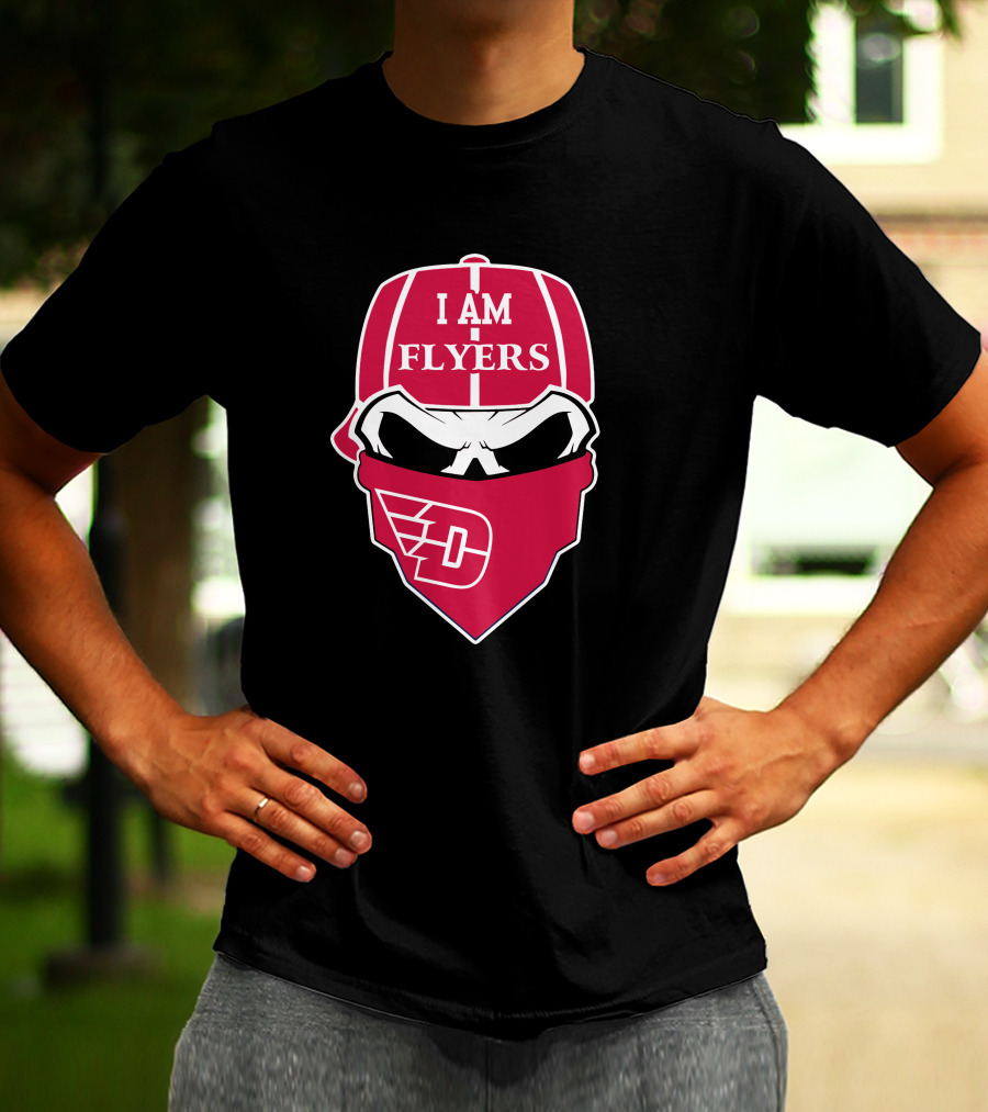 I Am Flyers Dayton Skull Logo T-Shirt