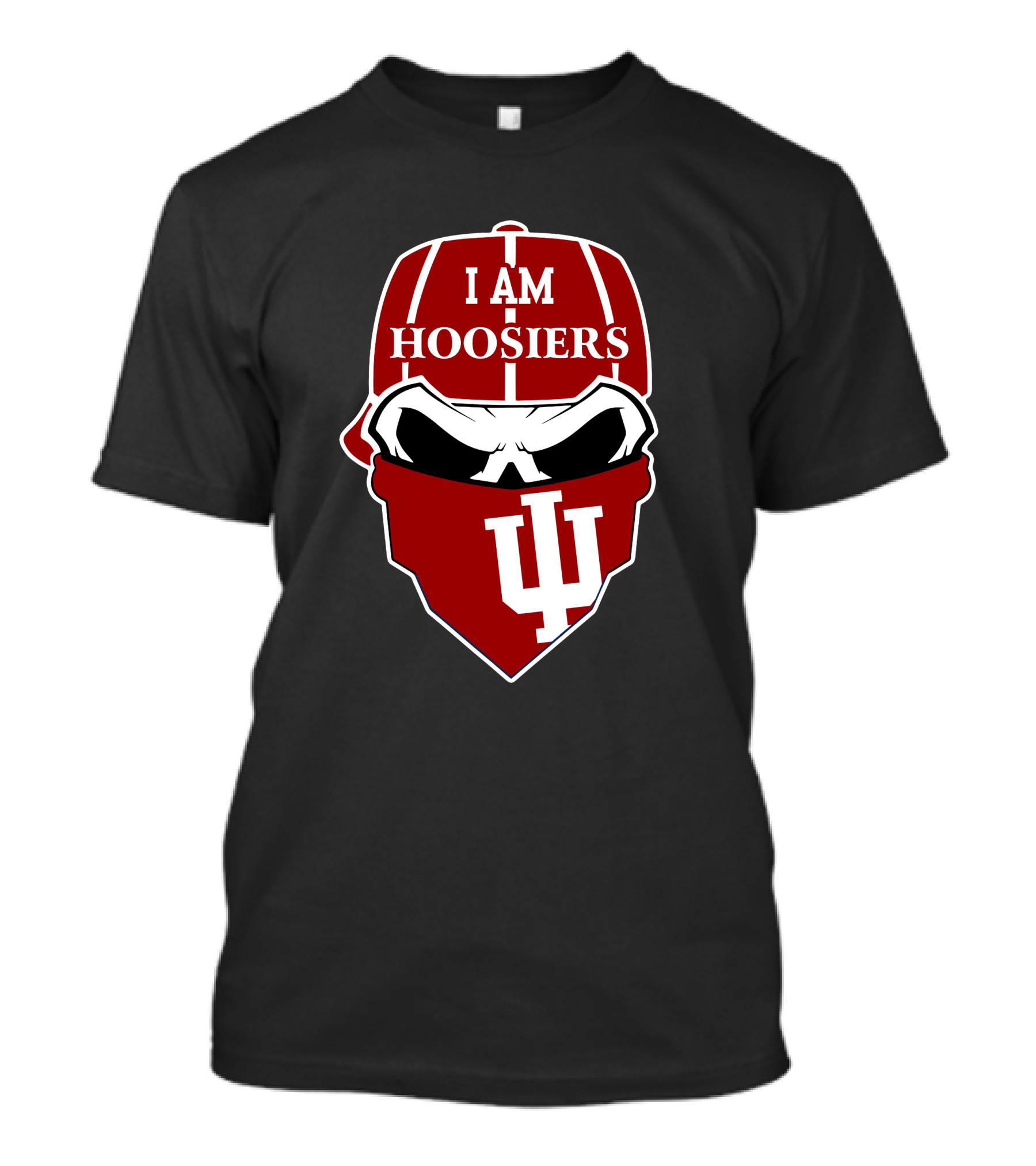 I Am Hoosiers Skull Logo Iu Indiana T-Shirt