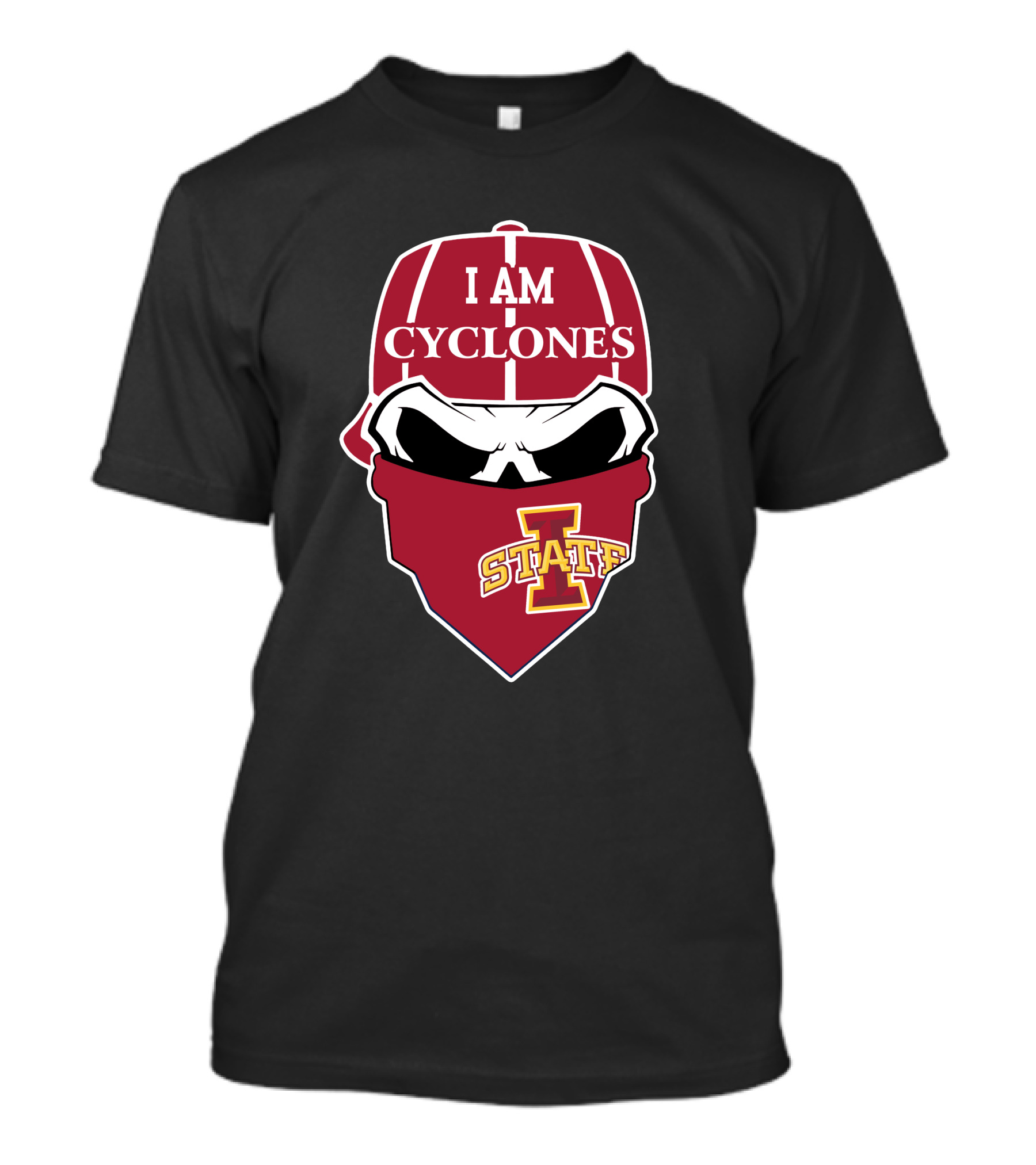 I Am Cyclones Iowa State Skull T-Shirt