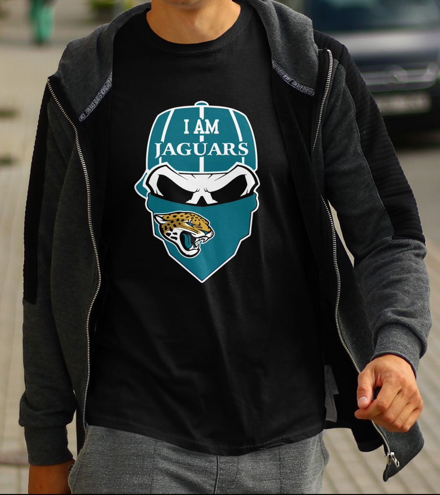 I Am Jaguars Skull Design Featuring Jacksonville Jaguars T-Shirt