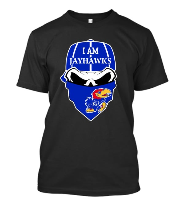 I Am Jayhawks Ku Kansas Jayhawks Skull T-Shirt