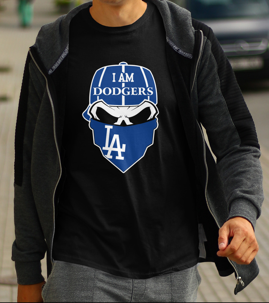 I Am Dodgers La Skull Los Angeles Dodgers T-Shirt