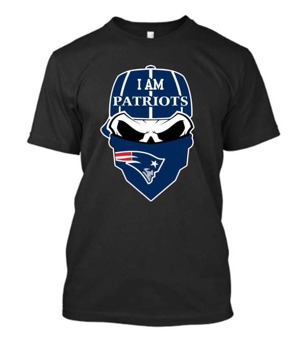 I Am Patriots New England Patriots Skull T-Shirt