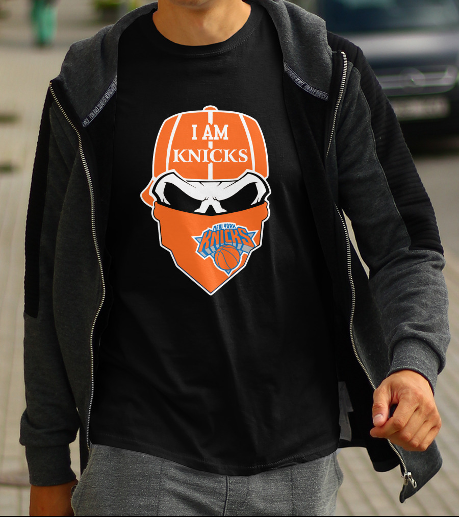 I Am Knicks New York Knicks Skull T-Shirt