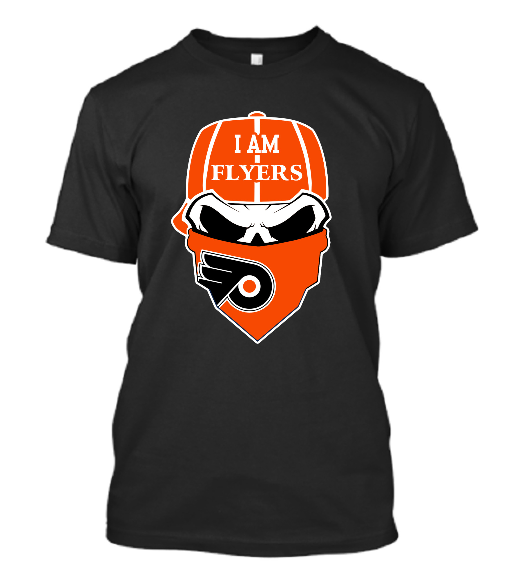 I Am Flyers Philadelphia Flyers Skull T-Shirt