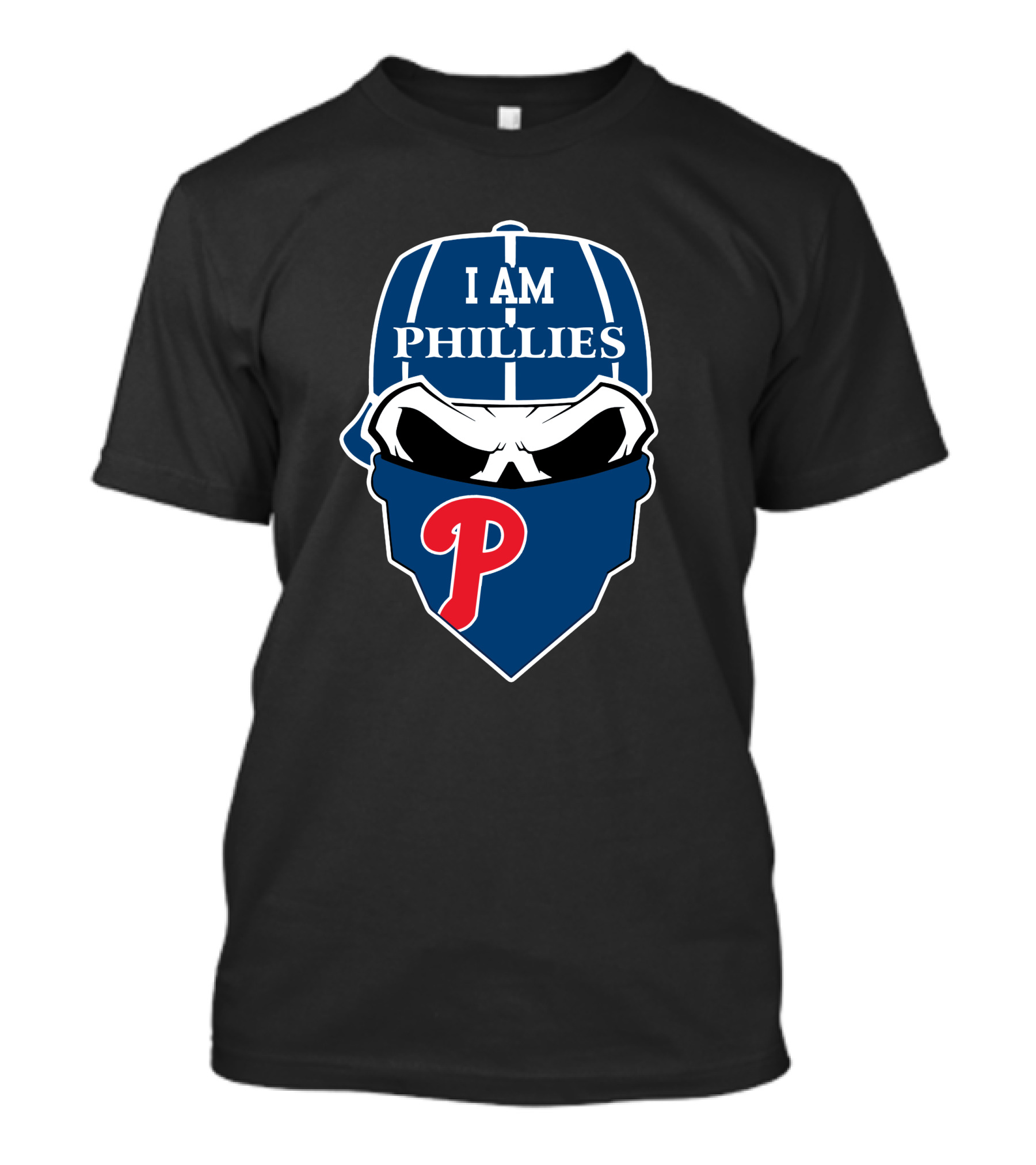 I Am Phillies Skull 'P' T-Shirt