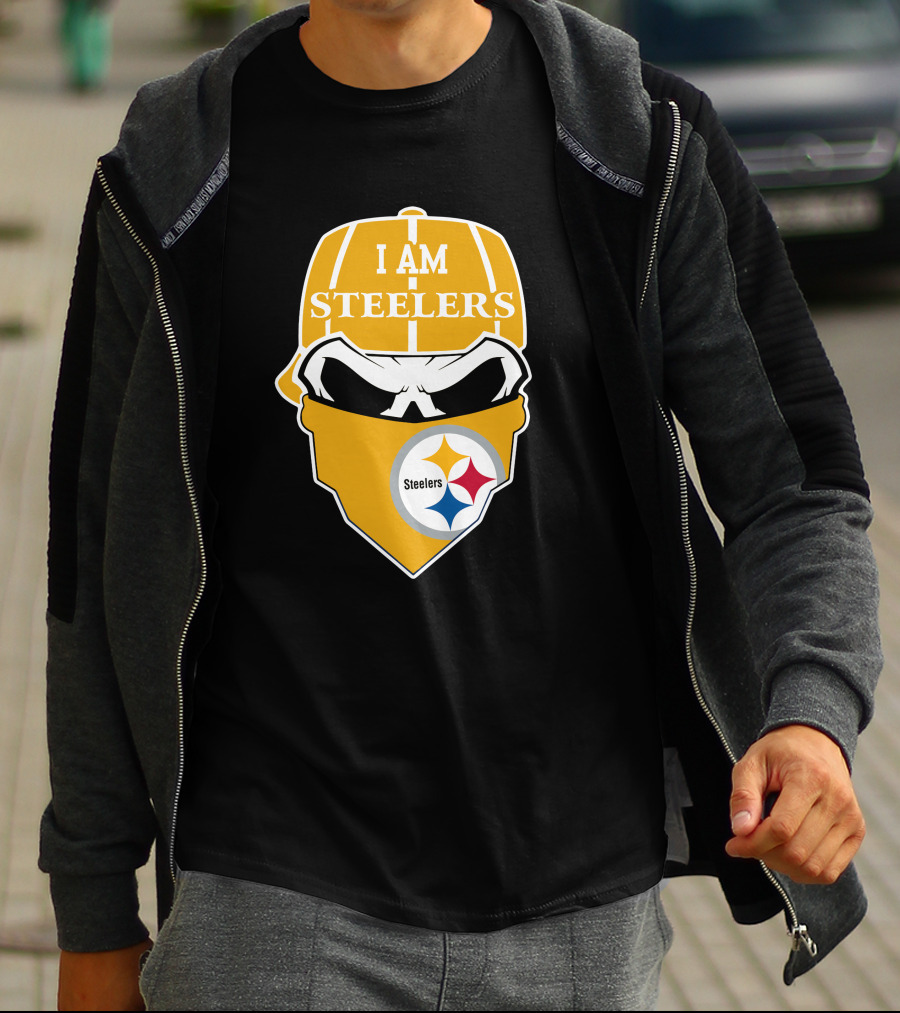 Pittsburgh Steelers Skull I Am Steelers T-Shirt
