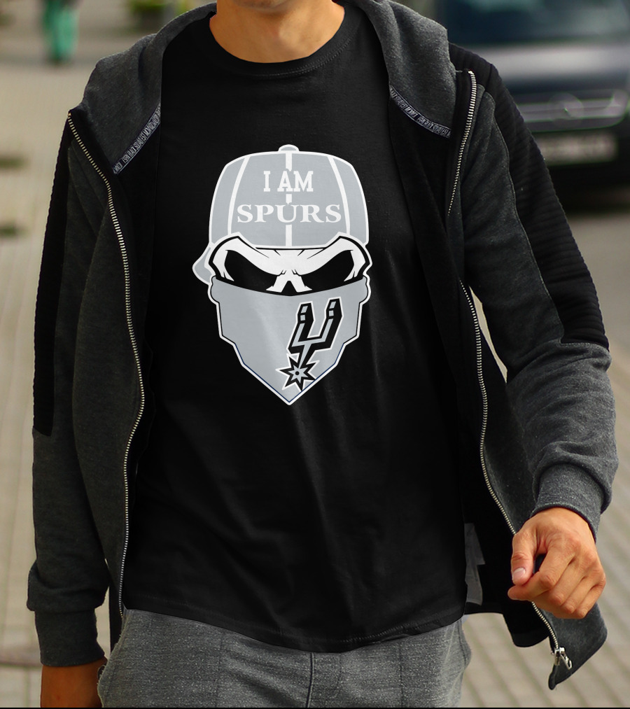 San Antonio Spurs I Am Spurs Skull T-Shirt