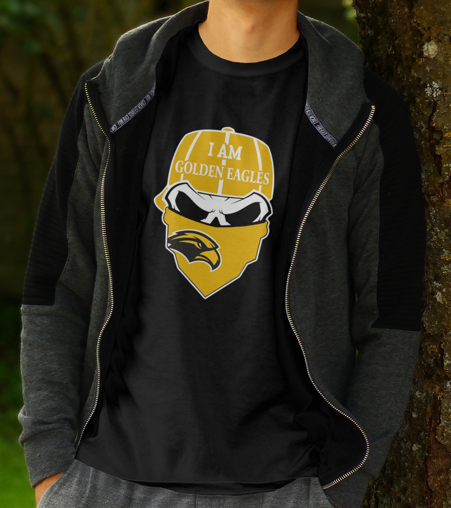Southern Mississippi Golden Eagles I Am Skull T-Shirt