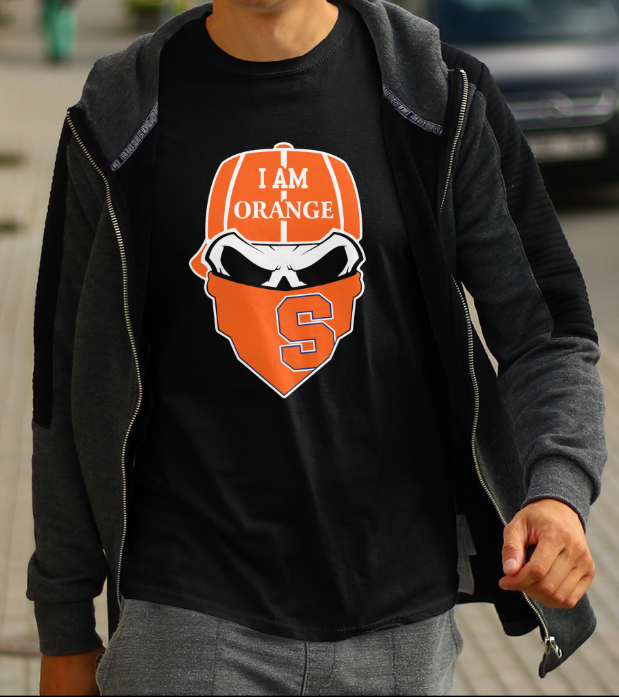 I Am Orange Syracuse Skull S T-Shirt
