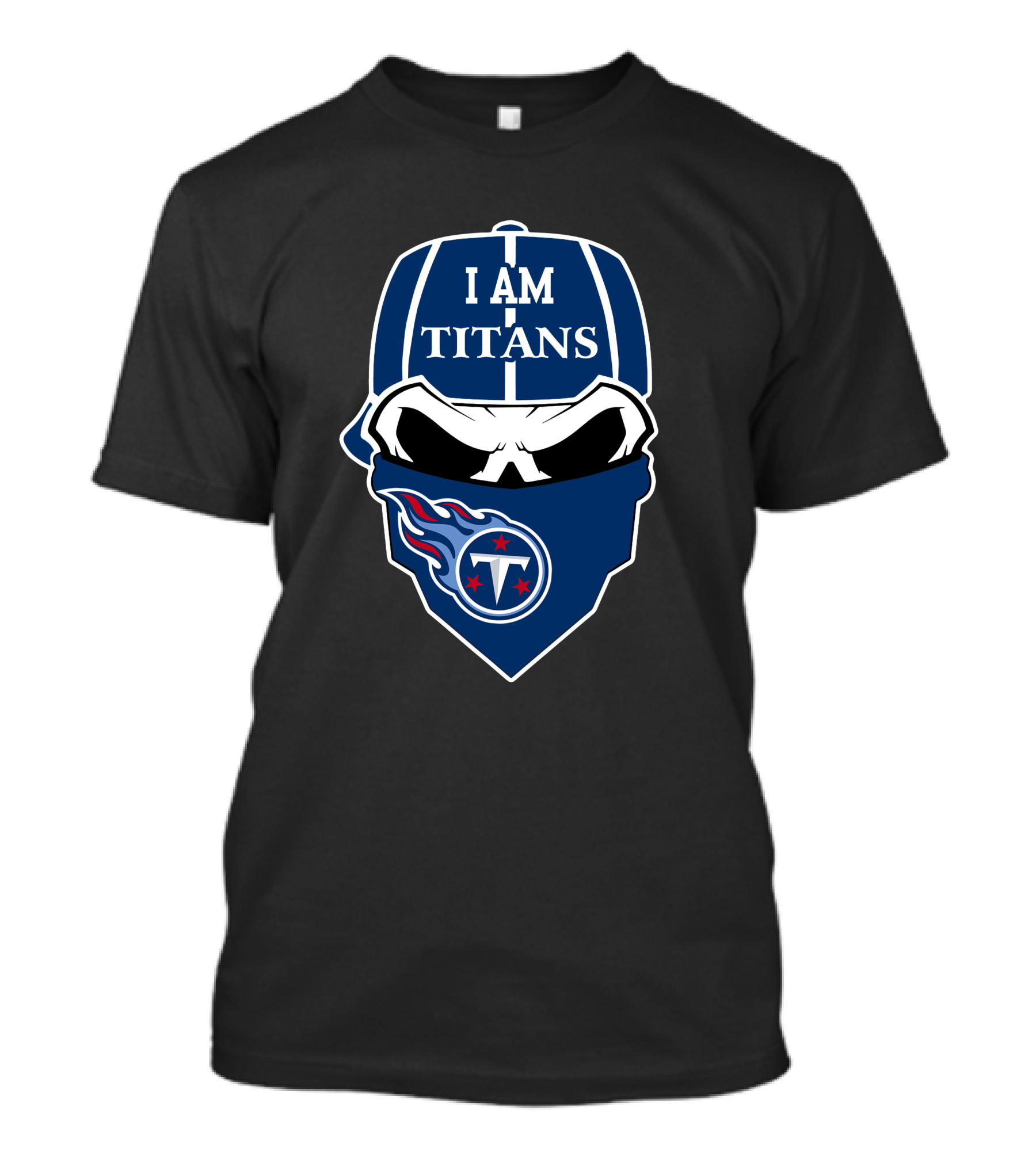 I Am Titans Tennessee Titans Skull T-Shirt