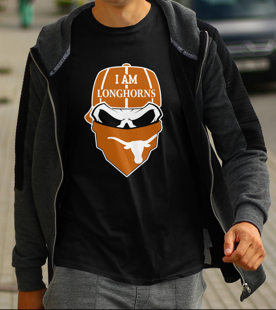 I Am Longhorns Texas Longhorns Skull T-Shirt