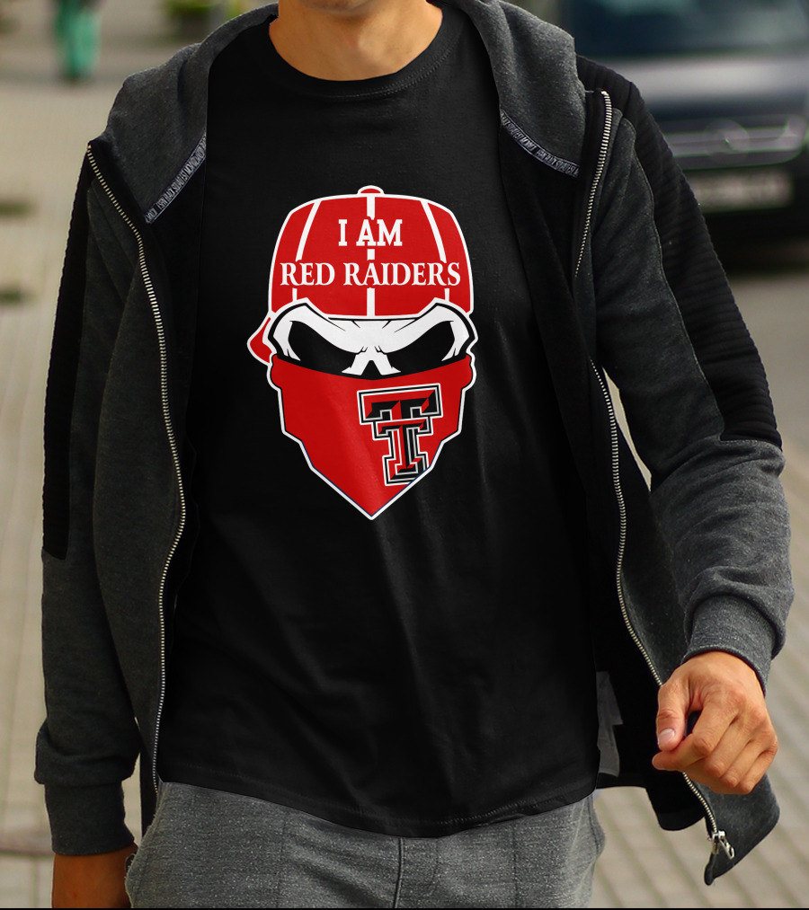 I Am Texas Tech Red Raiders Skull T T-Shirt