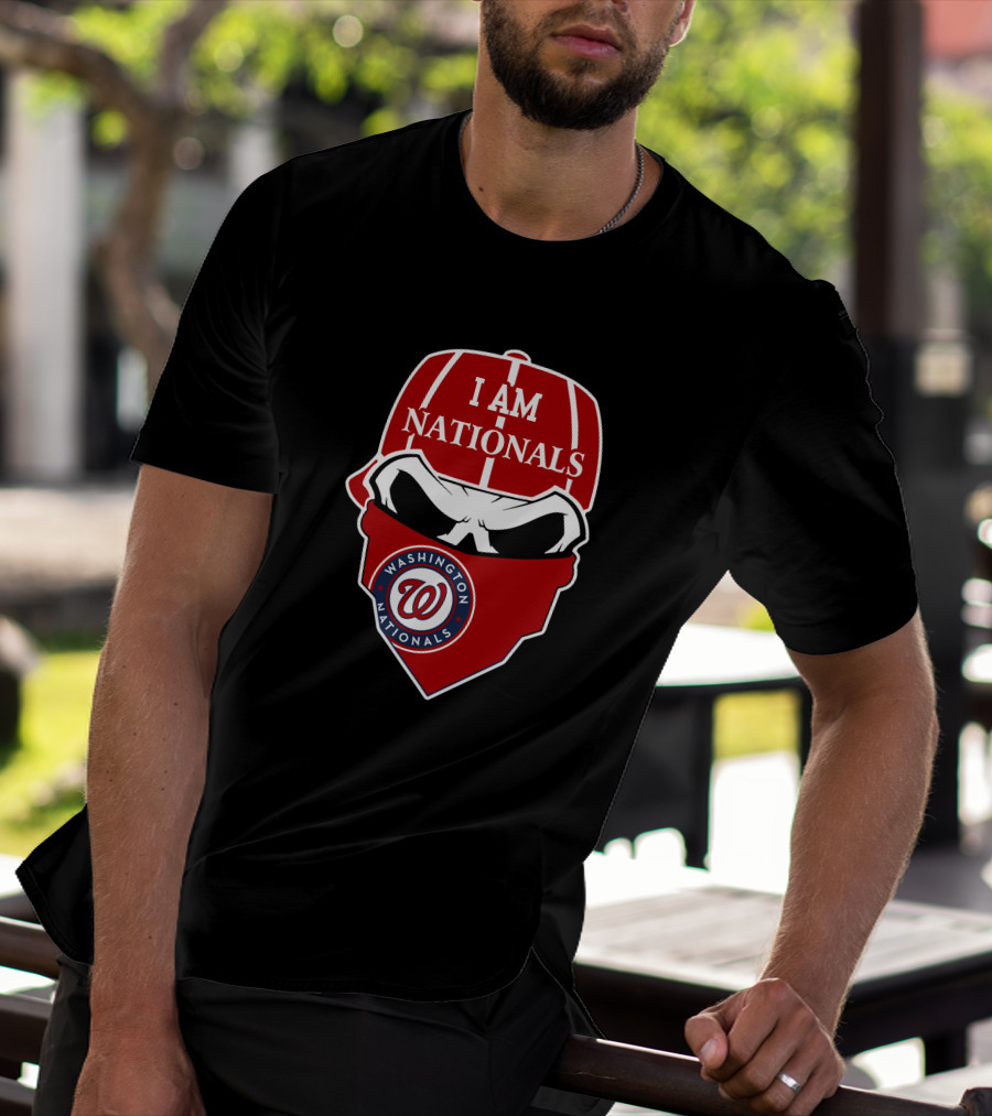 I Am Nationals Washington Nationals Skull T-Shirt